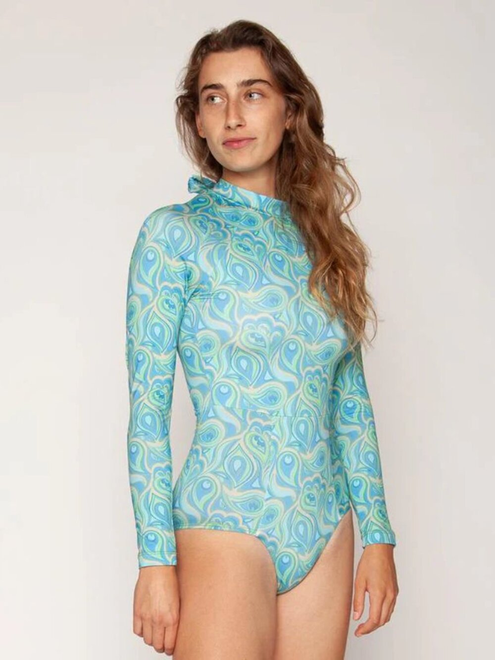 Seea Julie Surf Suit Long Sleeve One Piece - Billow - Size Small